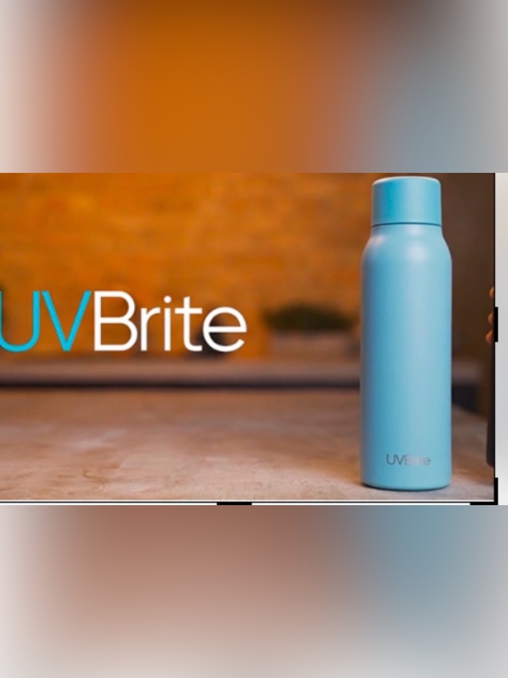 UVBrite Rechargeable stainless steel Water Purifier. Blue. - Picture 3 of 8